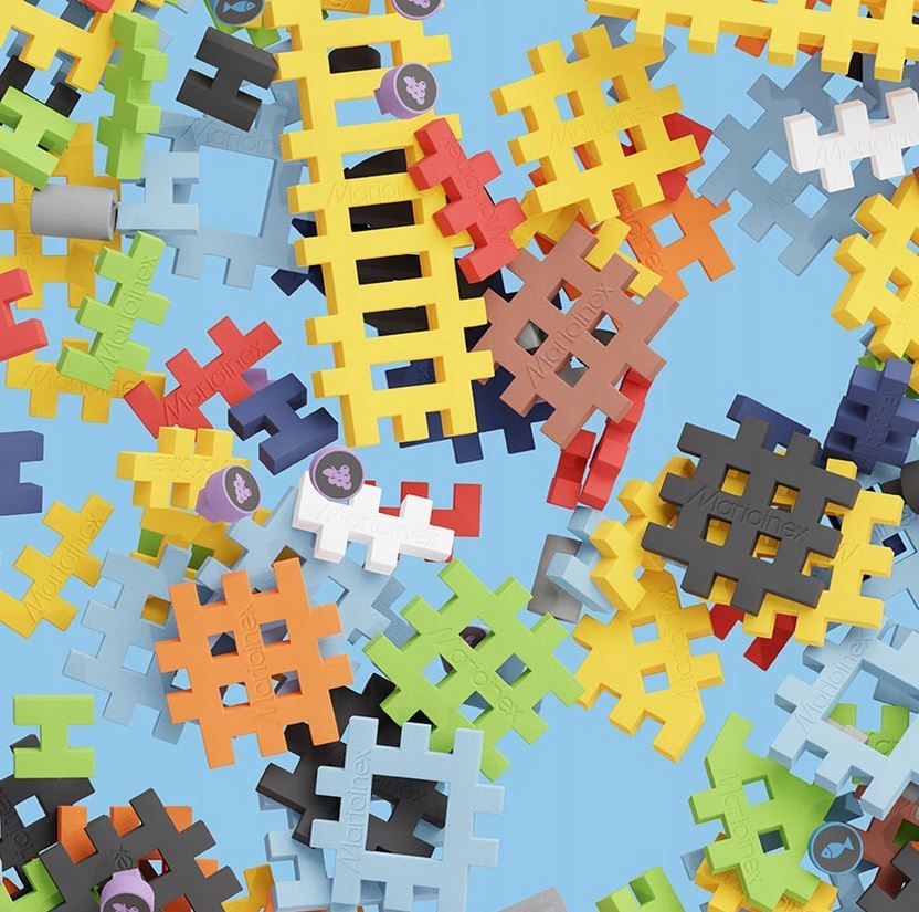 MARIOINEX KLOCKI WAFLE MINI SMIECIARKA