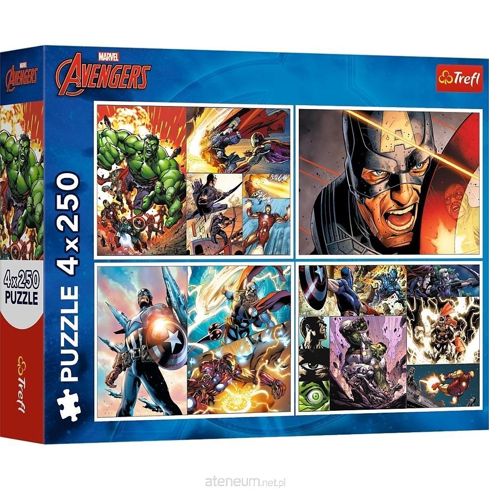 TREFL PUZZLE AVENGERS 4X250