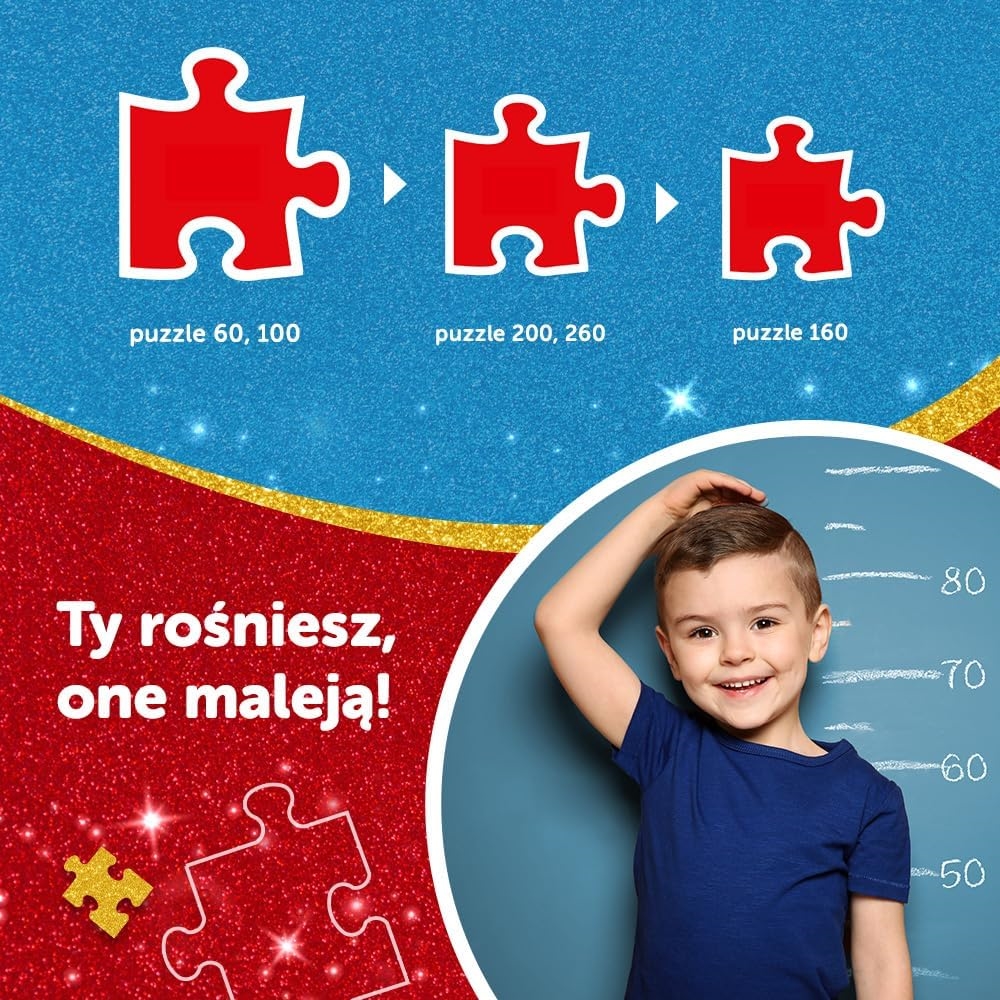 PUZZLE 100 Glitter Brokatowe Trefliki 14833