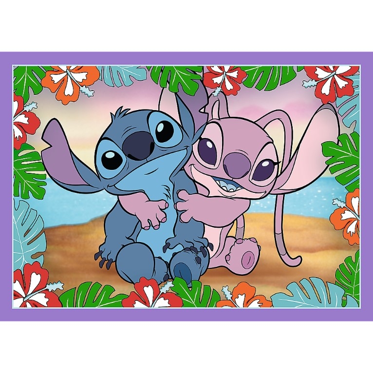 Puzzle - 4w1 - Szalony dzień Lilo and Stitch - Dis