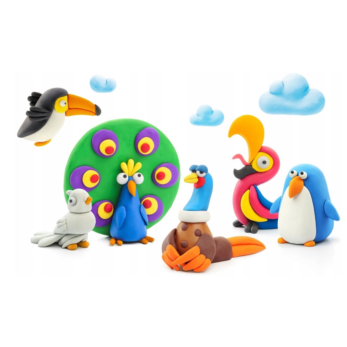 TMT HeyClay Masa plast.Ptaki HCLSE003CE 02693