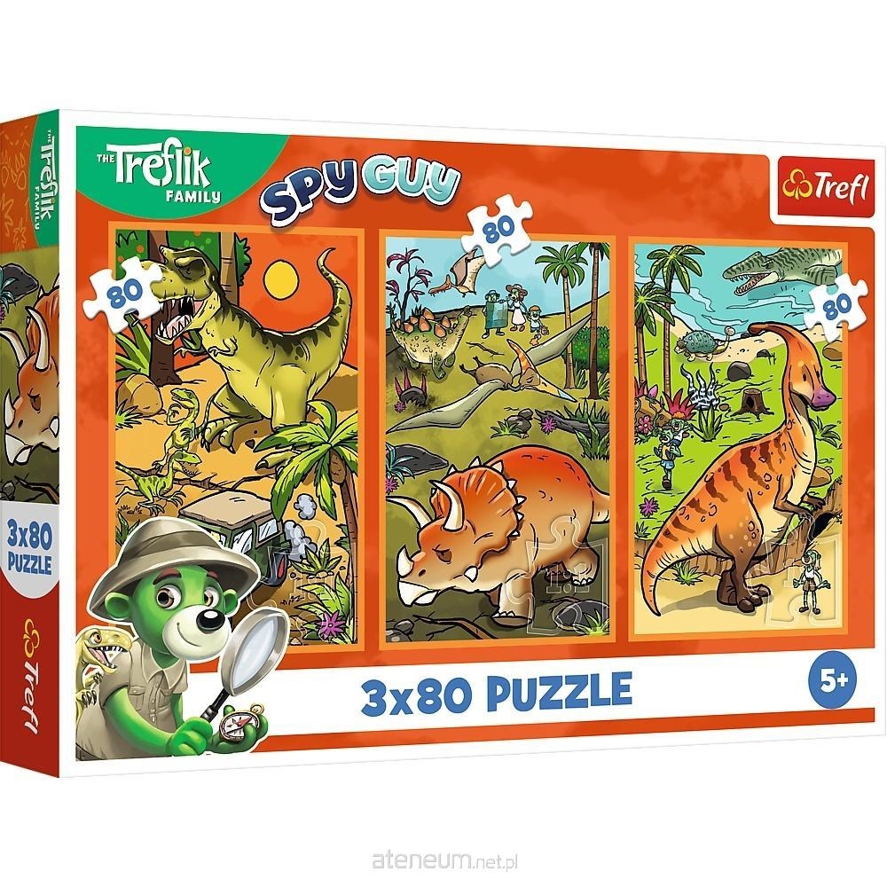 Puzzle 3x80 Zwyczaje Treflików 34888