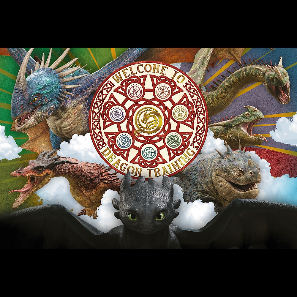 PUZZLE 100 Smoki w akcji Dragon 16524