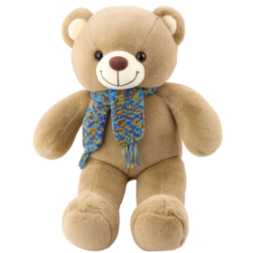 Pluszowa Maskotka Przytulanka Miś Kolorowy Szalik