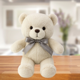 Pluszowa Maskotka Przytulanka Miś Z Kokardą Happy