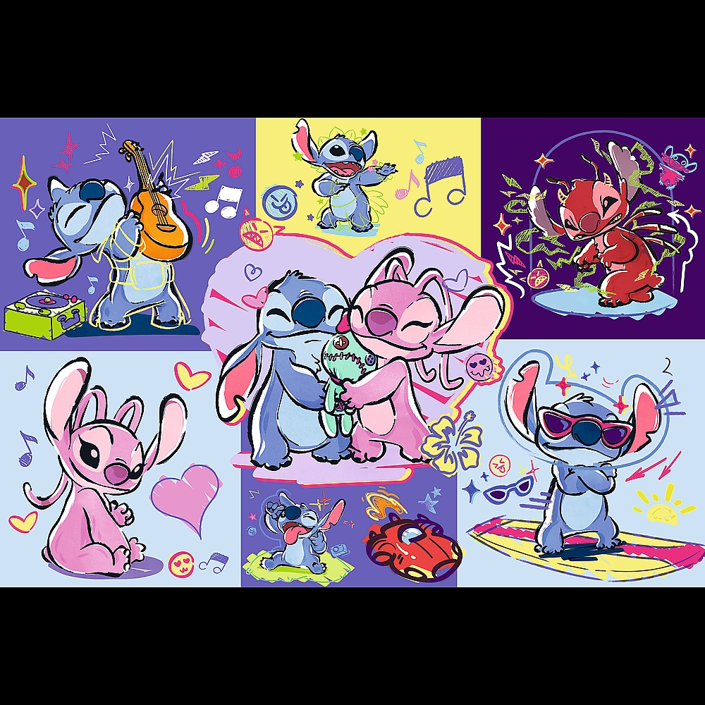 Puzzle 300 Zakręcony Stitch 23033