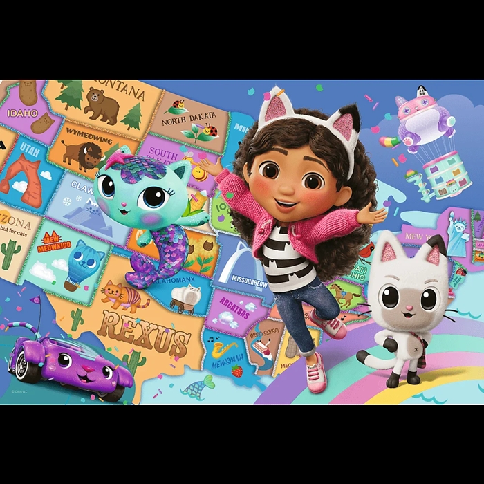 Puzzle 100 Przyjaźń w kocim domku 16515