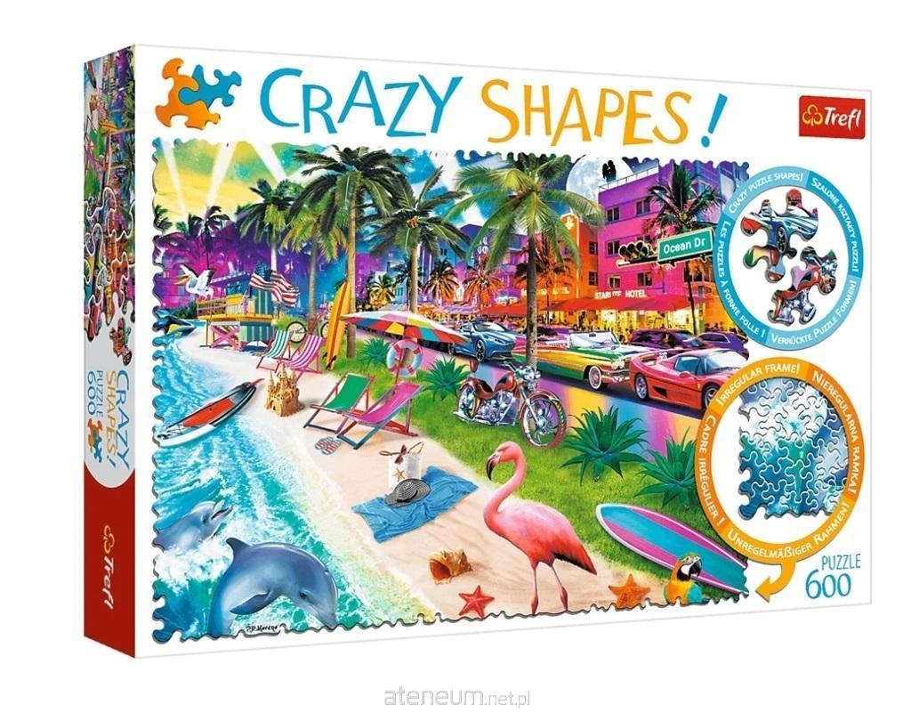 PUZZLE 600 Crazy Shapes Plaża w Miami 11132