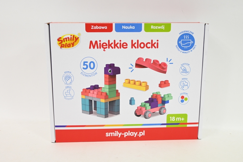 SMILY PLAY MIĘKKIE KLOCKI 50EL