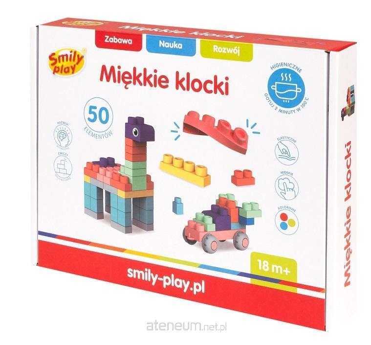 SMILY PLAY MIĘKKIE KLOCKI 50EL