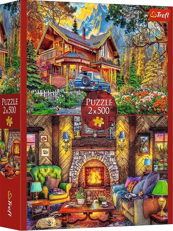 PUZZLE 2x500 Wycieczka w góry 37534