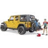 BRUDER Jeep Wrangler Rubico+rower górski+fig 02543