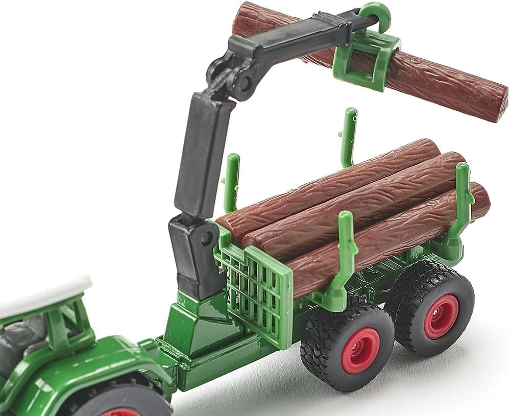 1645 SIKU TRAKTOR Z LEŚNNĄ PRZYCZEPĄ