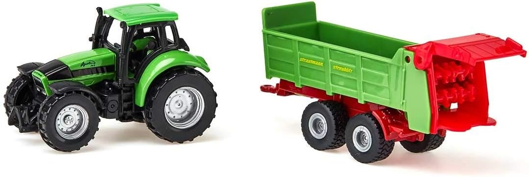 SIKU 1673 TRAKTOR Z PRZYCZEPĄ