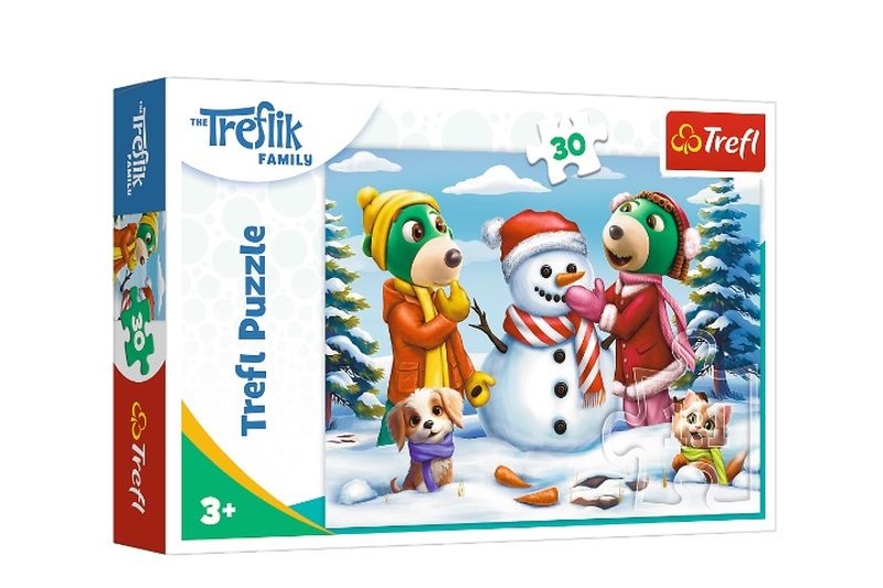 TREFL PUZZLE 30 ZIMOWE ZABAWY TREFLIKÓW 18300