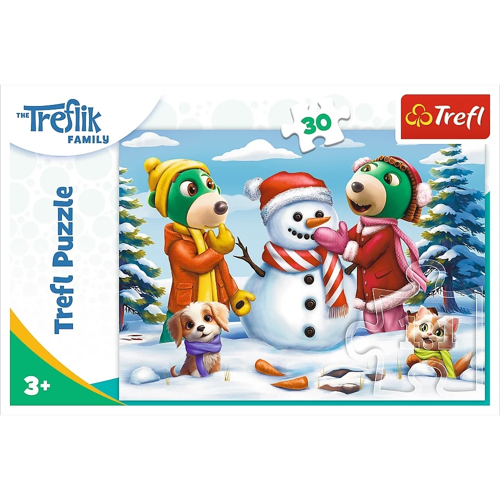 TREFL PUZZLE 30 ZIMOWE ZABAWY TREFLIKÓW 18300