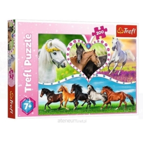 Puzzle 200 el. Piękne Konie Trefl 13248