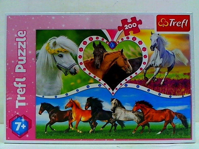 Puzzle 200 el. Piękne Konie Trefl 13248