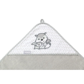 OKRYCIE KĄPIELOWE BAMBUSOWE 100X100 SZARE