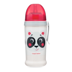 BIDON NIEKAPEK Z SILIK. USTNIKIEM I RURKĄ