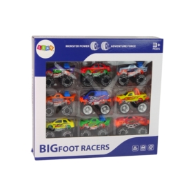 Zestaw Pojazdów Auta Monster Truck Różne Kolory 9