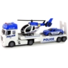 Zestaw Policja Laweta Ciężarówka Autko Helikopter