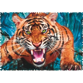 Puzzle Crazy Shapes 600 el. Oko w oko z tygrysem 1