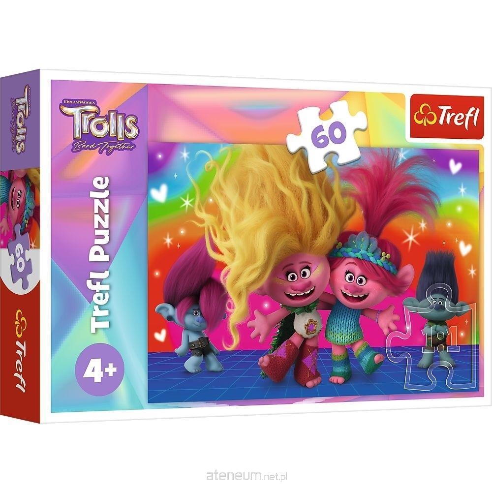 TREFL PUZZLE 60 PRZYJACIELSKIE TROLLE