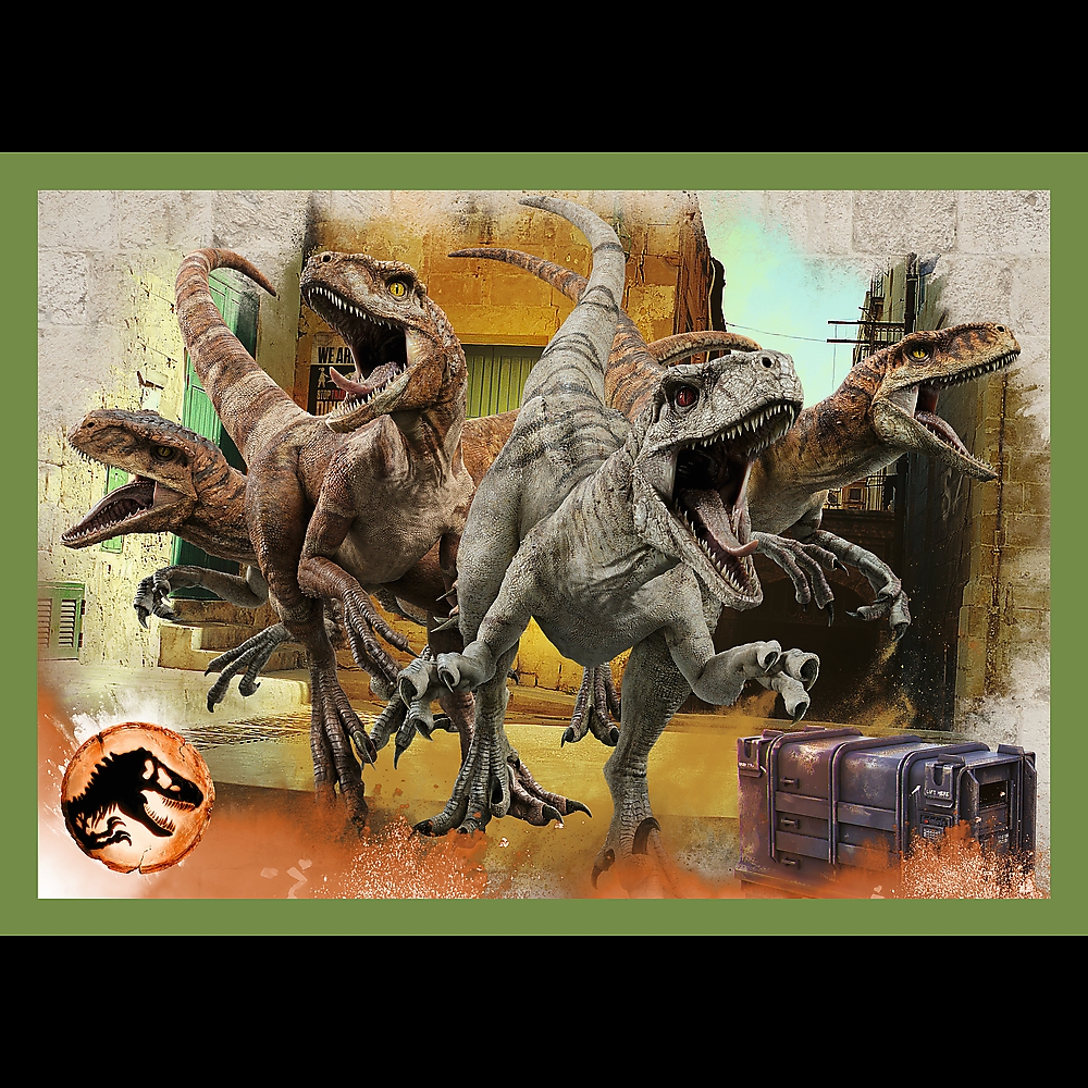 Puzzle - 4w1 - Groźne dinozaury 34607