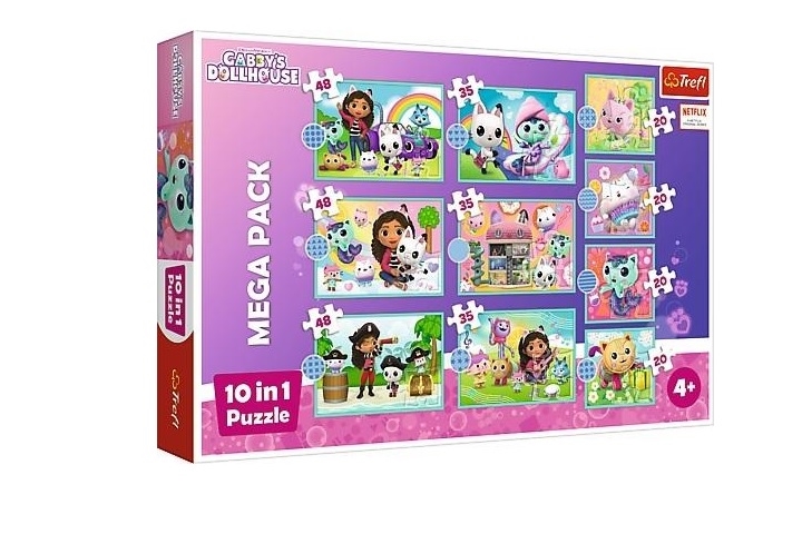 Puzzle 10w1 Koci Domek Gabi W świecie Gabi 96003