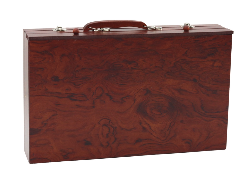 Zestaw Artystyczny W Drewnianej Walizce Kredki Pas