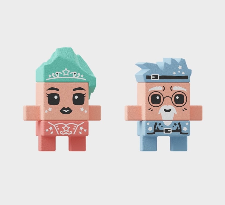 MARIOINEX KLOCKI WAFLE MINI KSIĘŻNICZKI