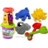 Zestaw Do Piasku Dinozaur Młynek Lejek Łopatka Gra