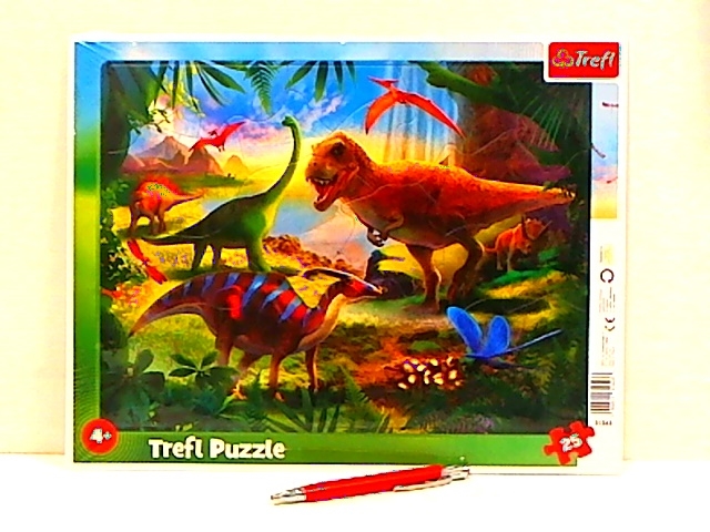 PUZZLE Ramkowe 25 Dinozaury 31343