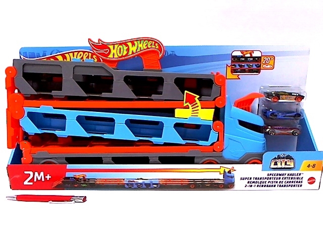 HW CITY Mega długi transporter 2w1+autka GVG37 /2