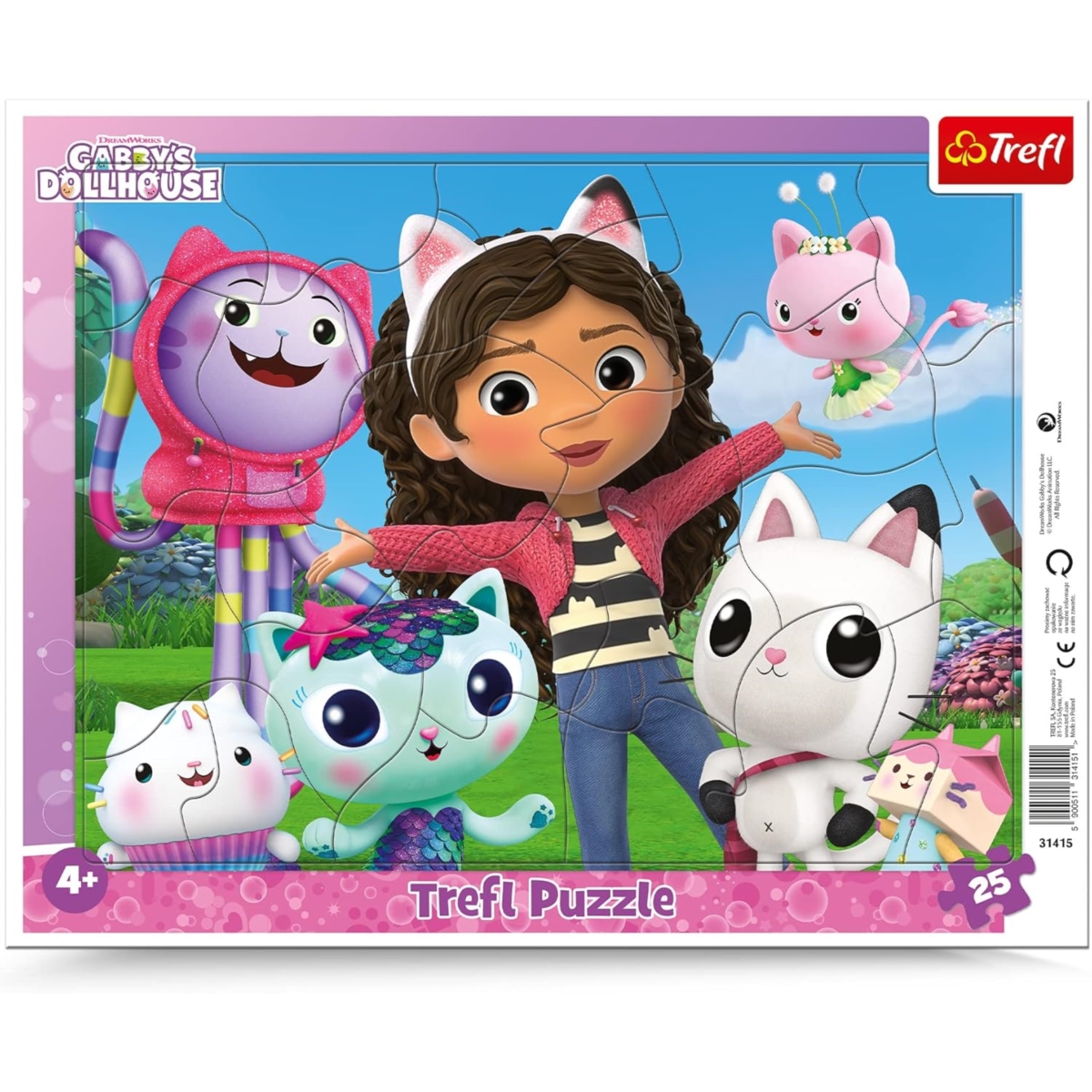 PUZZLE Ramkowe 25 Poznaj Gabi/Univ.Gabbys 31415