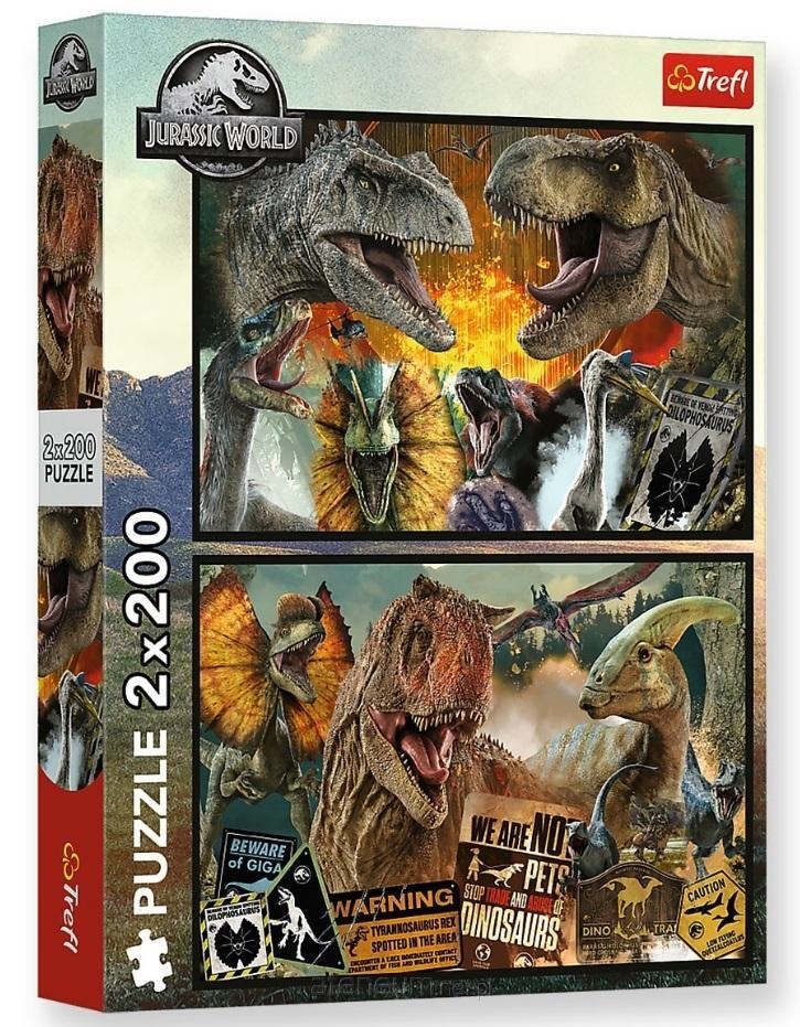 PUZZLE 2x200 Prehistoryczny świat/Universal 13316