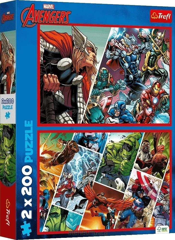 PUZZLE 2x200 Obrońcy świata Marvel The Aveng.13318
