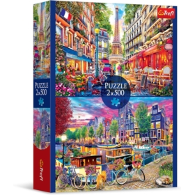 PUZZLE 2x500 Europejskie stolice 37496