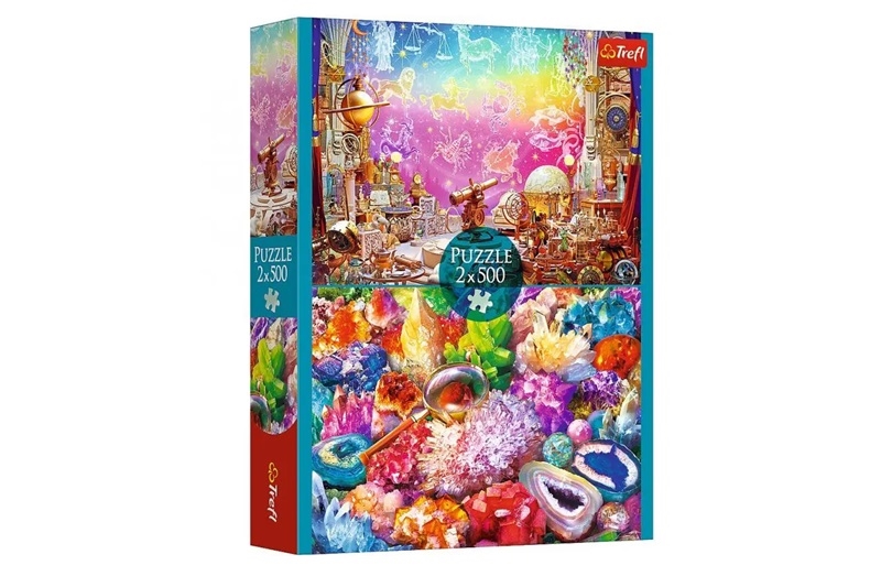 PUZZLE 2x500 Kosmos i kryształy 37499