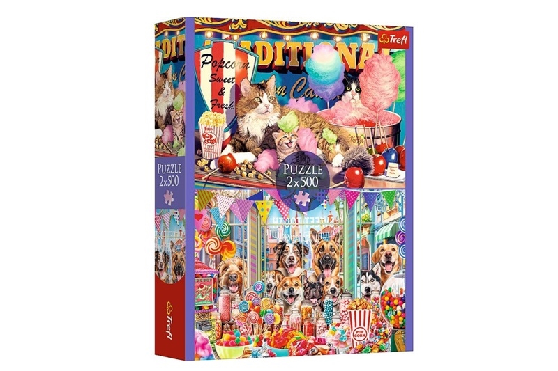 PUZZLE 2x500 Puszyści przyjaciele 37495