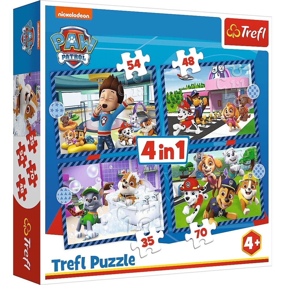 PUZZLE 4w1 Psie sprawy/Viacom PAW Patrol 34650
