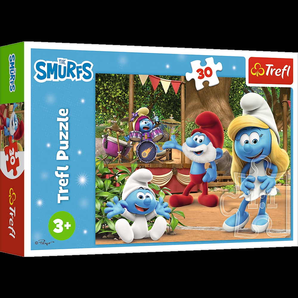 PUZZLE 30 Smerfetka i Smerfy 18312