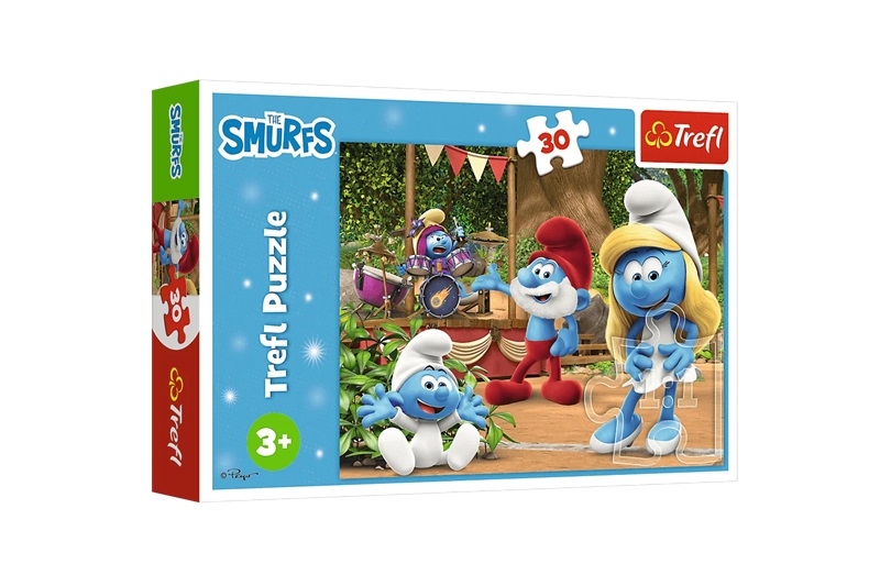 PUZZLE 30 Smerfetka i Smerfy 18312