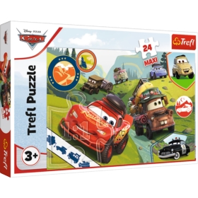 PUZZLE MAXI 24 Wesołe auta /Disney Cars3 14352