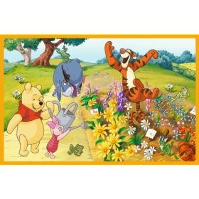 PUZZLE 2x24 Dzień w ogrodzie/Winnie the Pooh 34436