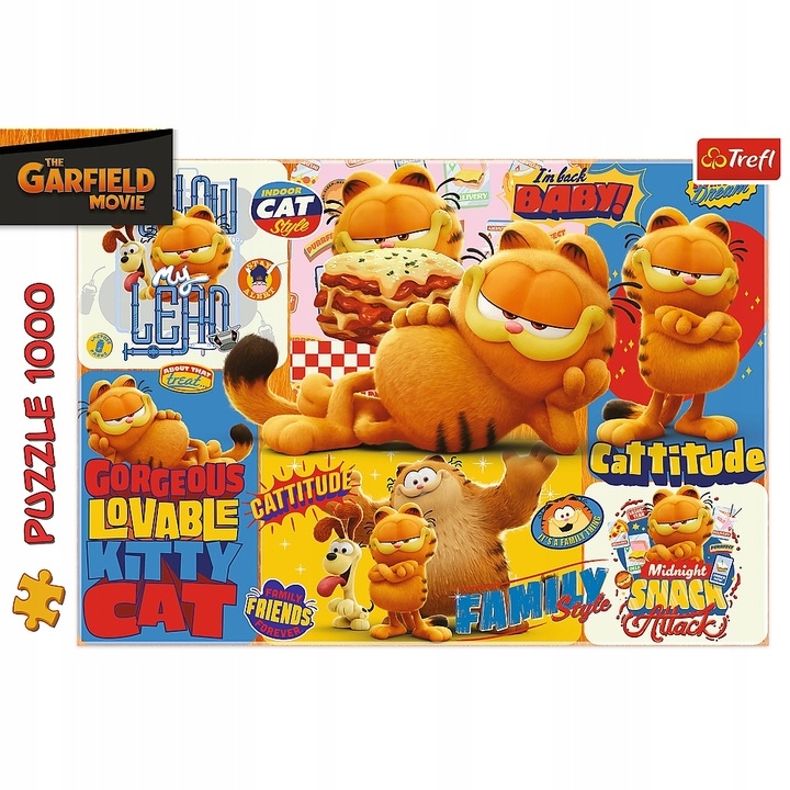 PUZZLE 1000 Przygody Garfielda 10935