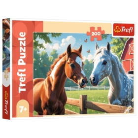 Puzzle 200 Konie na polanie 13328