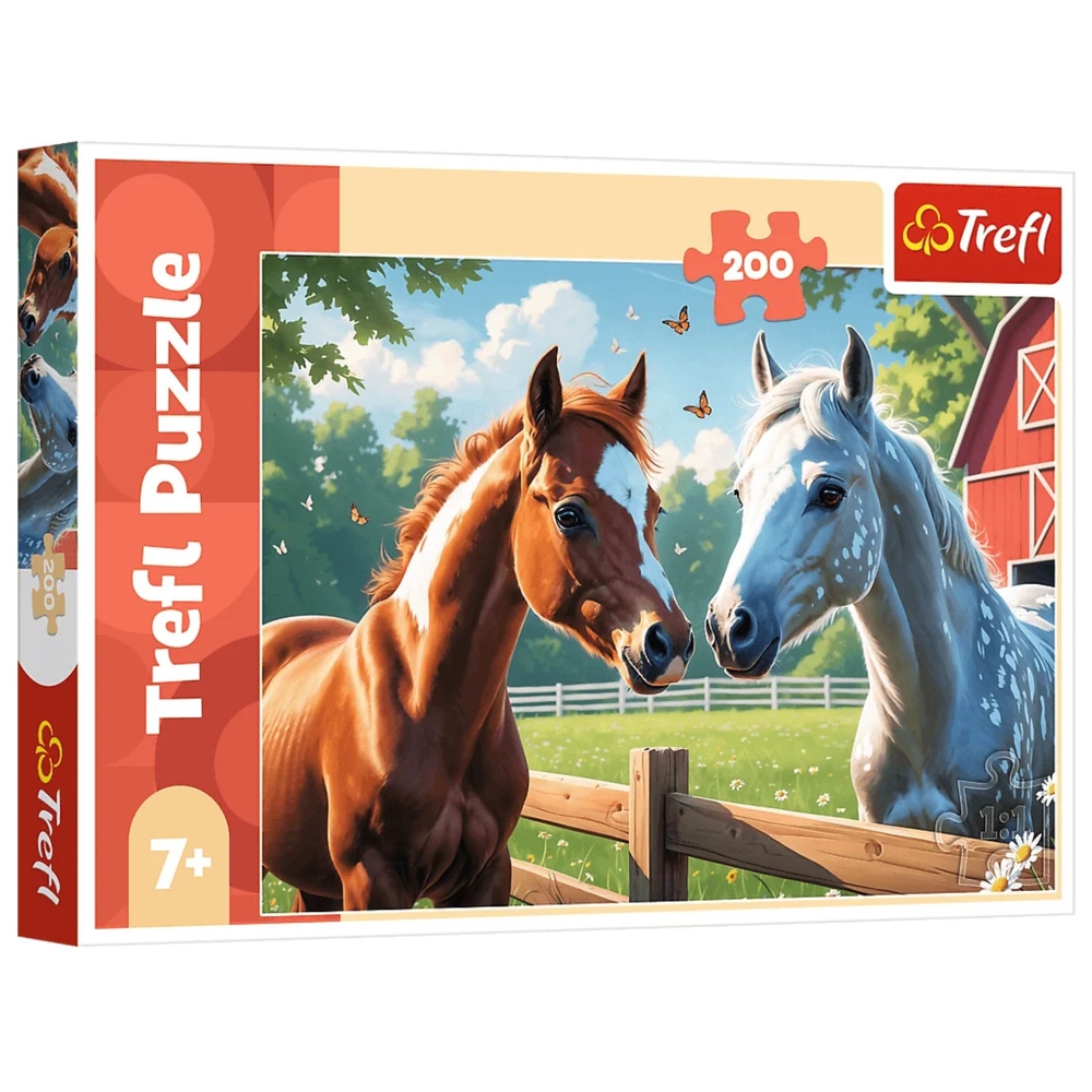 Puzzle 200 Konie na polanie 13328