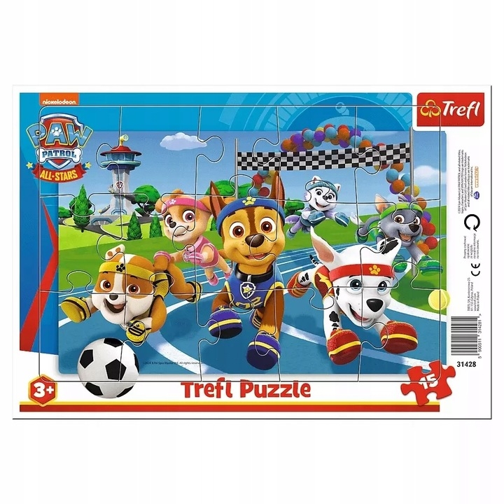 Puzzle ramkowe 15 Uczynne pieski 31428